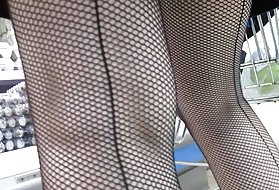 Falsede fishnets sokker på markedet porno far datter i køkkenet