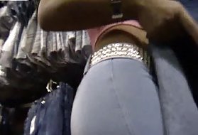 Sexy porno trans æsler tykke jeans jeans jeans shorts 41,